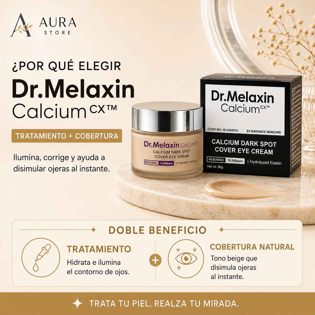 Crema Contorno de Ojos Correctora Dr. Melaxin Calcium CX