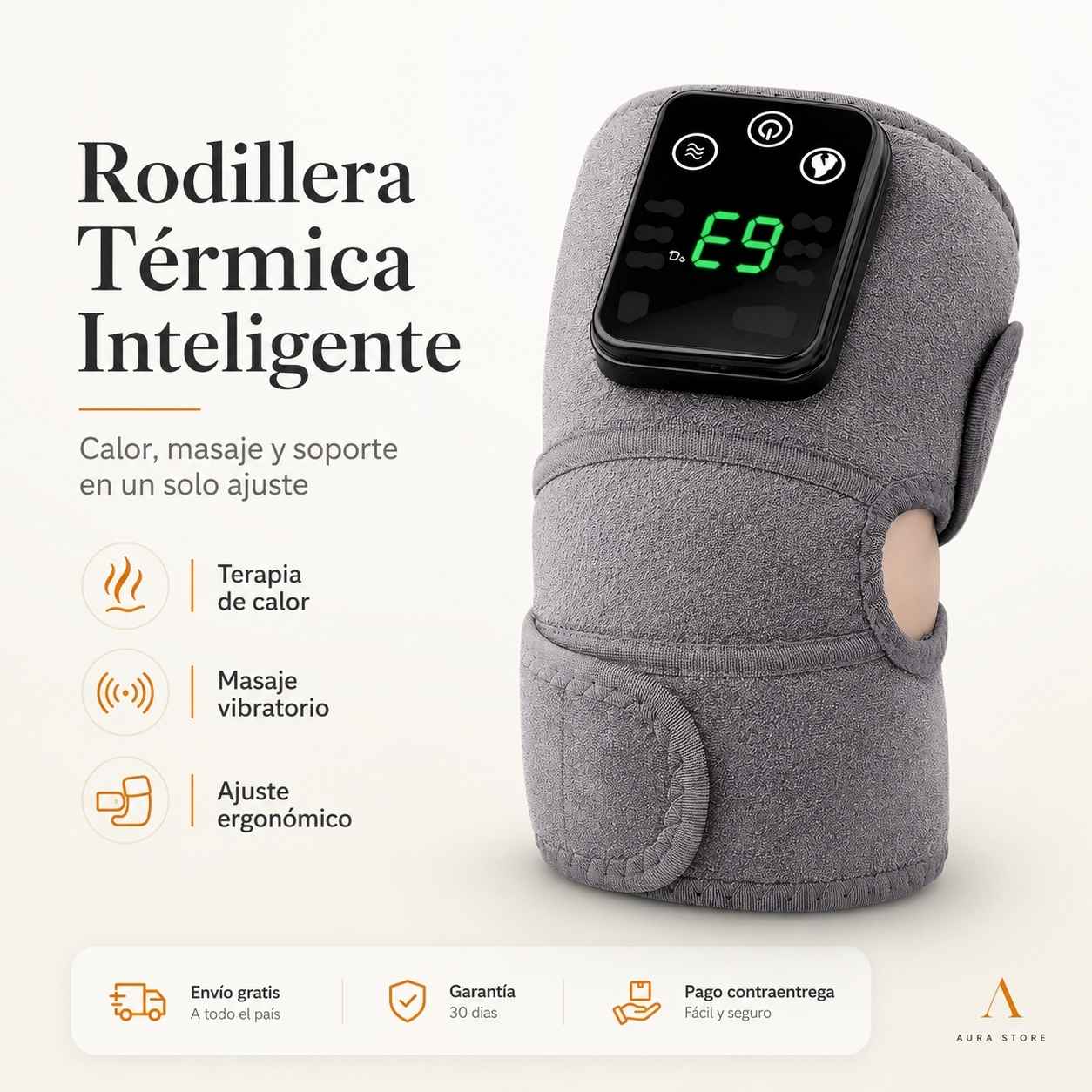 VitalHeat™ - Masajeador Ortopédico 3 en 1 con Terapia de Calor y Vibración