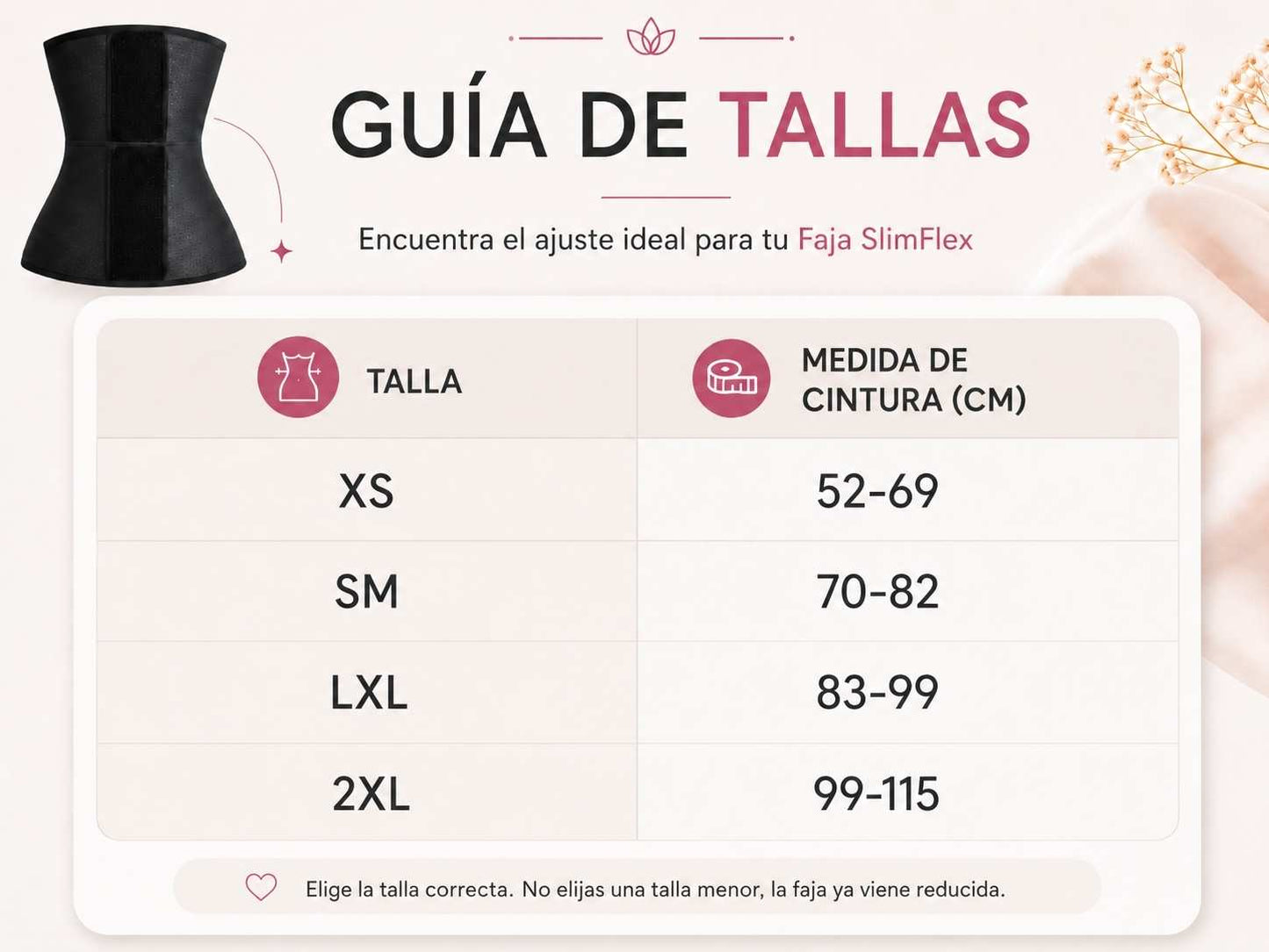 Cinturilla Reloj de Arena SlimFlex PRO